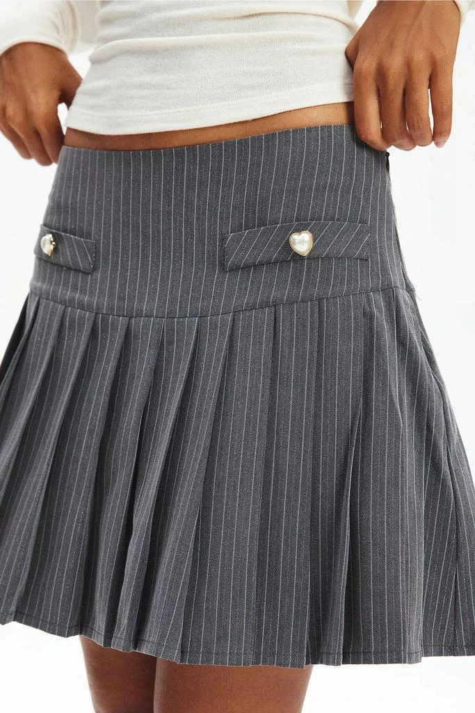 Neon Rose Neon Rose Pleated Drop Waist Mini Skirt 2