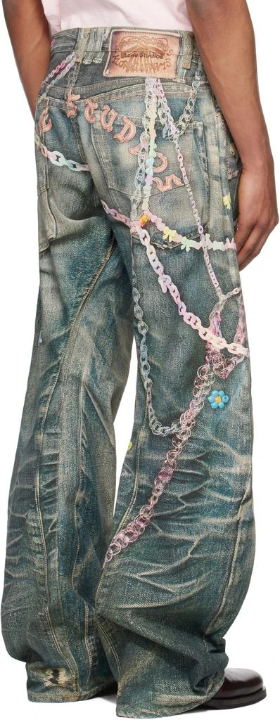 Acne Studios Blue Baggy Fit 1981M Jeans 3