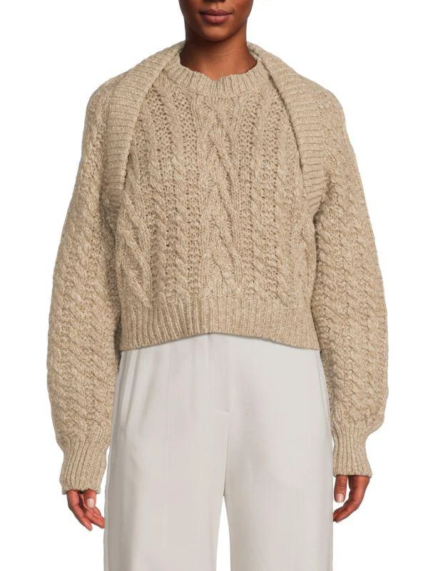 Brunello Cucinelli Cable-Knit Wool-Cashmere Sweater 1