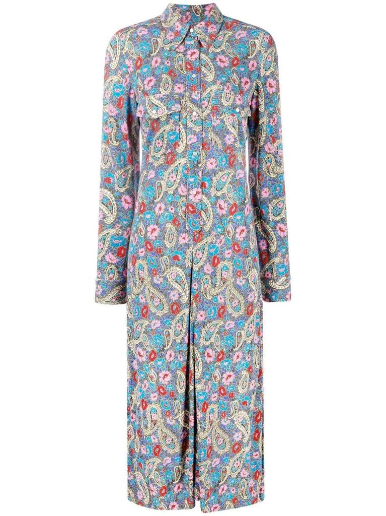 NA Paisley print midi dress