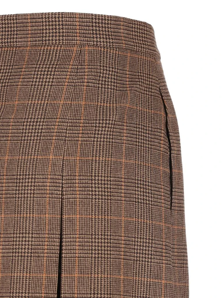 Yves Saint Laurent Saint Laurent Checked Midi Skirt 4