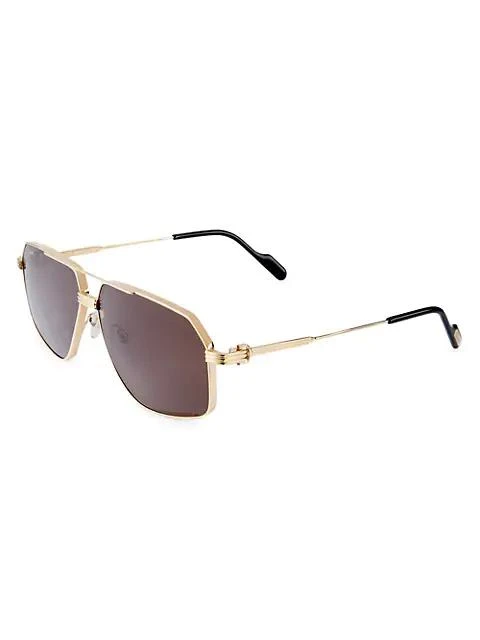Cartier Core Range 61MM Pilot Sunglasses 2