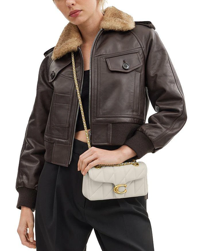 Coach Quilted Tabby Shoulder Bag 20 With Chain 3