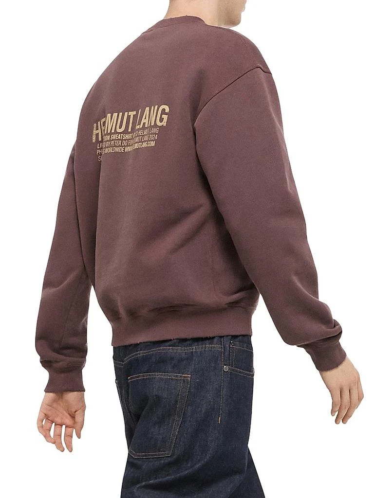 Helmut Lang Postcard Cotton Crewneck Sweatshirt 6