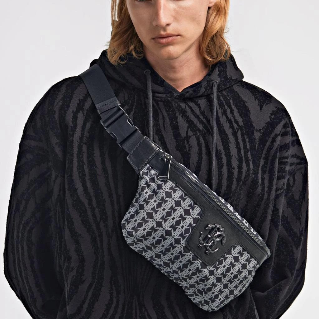 Roberto Cavalli Roberto Cavalli Monogram Mirror Snake Fanny Pack 4