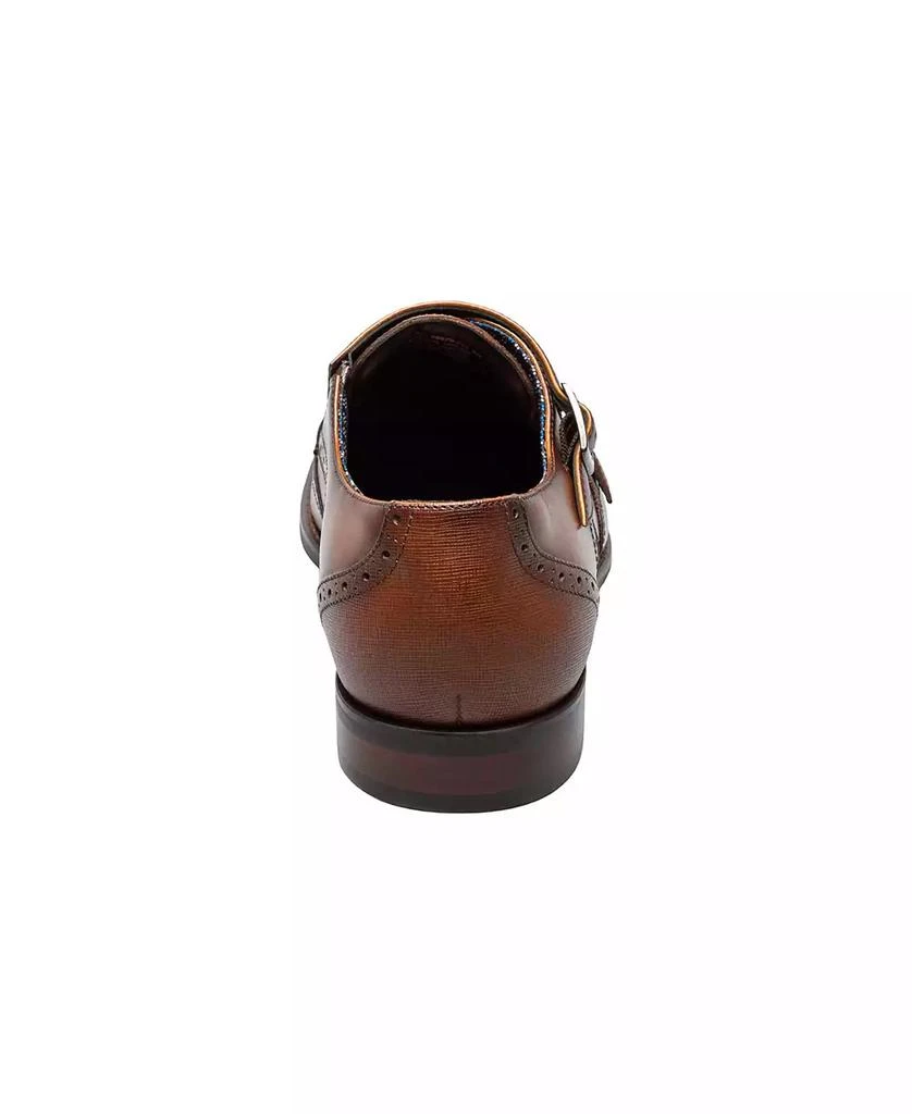 Stacy Adams Men's Karson Wingtip Double-Monk Strap Dress Shoe 5