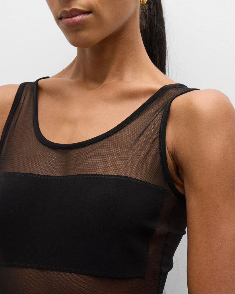 Norma Kamali Dash Dash Mesh One-Piece Swimsuit 3