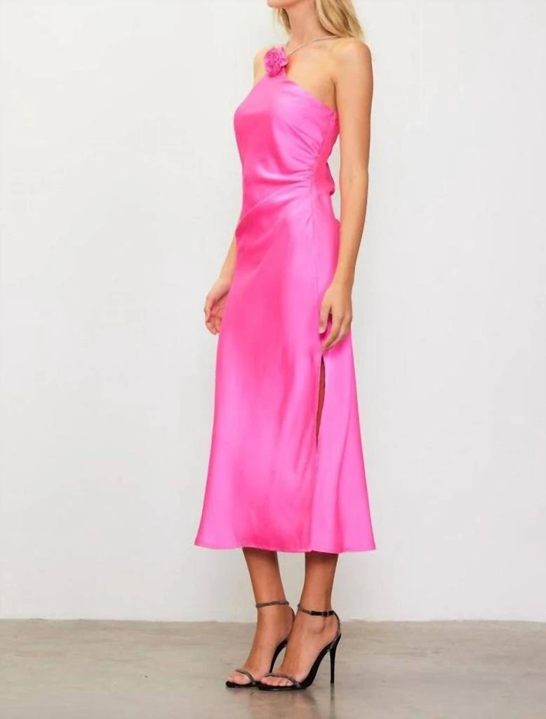 SKIES ARE BLUE Skies Are Blue - Vanessa Diamante Strap Satin Slip Dress 5