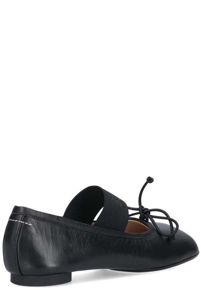 MM6 MM6 Maison Margiela Anatomic Numbers-Motif Bow-Detailed Ballerinas 3