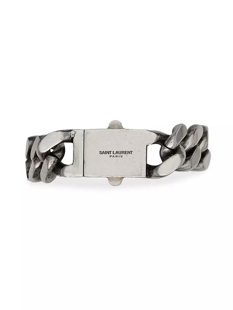 Saint Laurent Silver-Tone Chain Bracelet 1