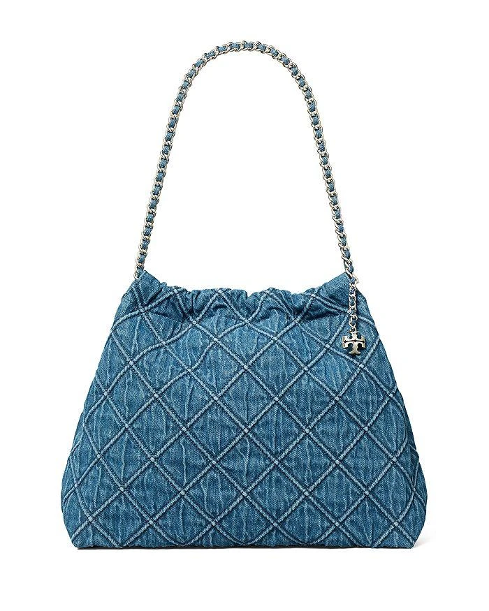 Tory Burch Fleming Denim Hobo Bag 1