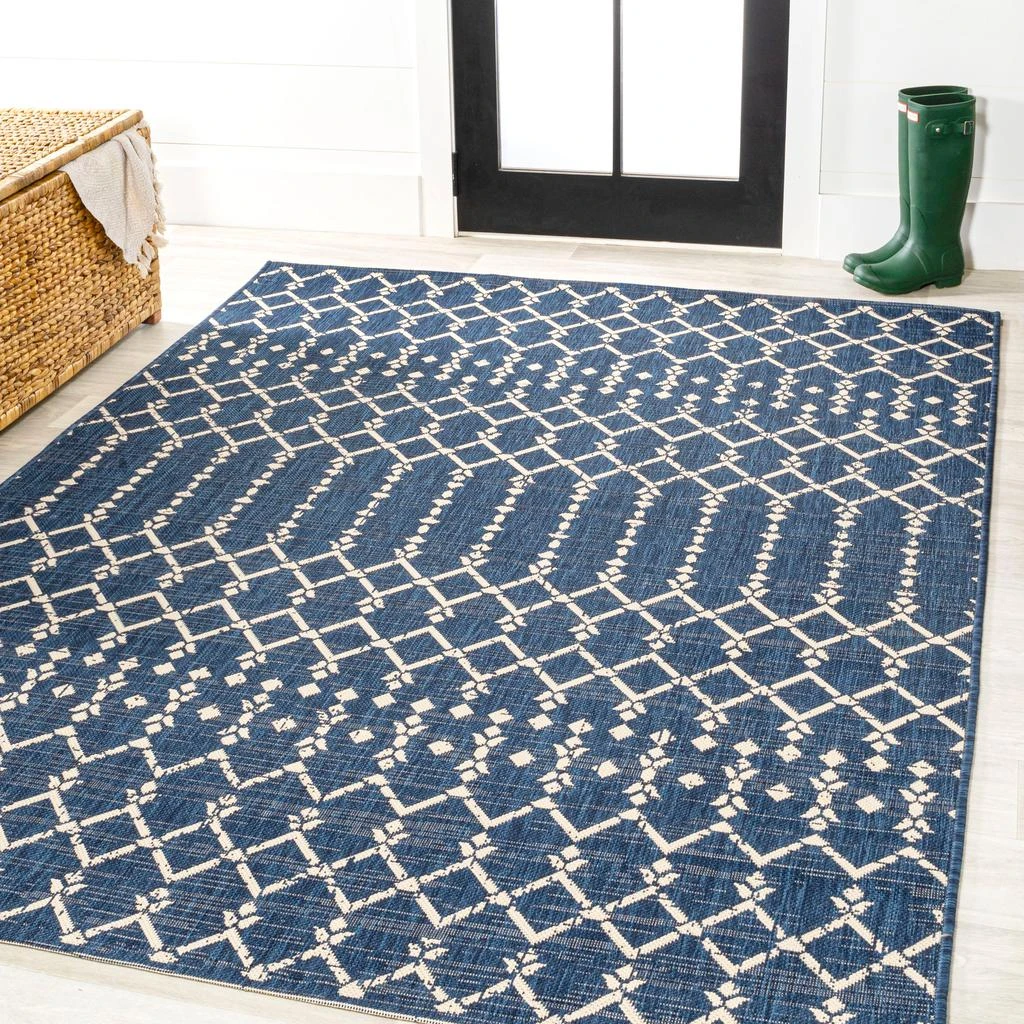 JONATHAN Y Ourika Moroccan Geometric Textured Weave Indoor/Outdoor Area Rug 9