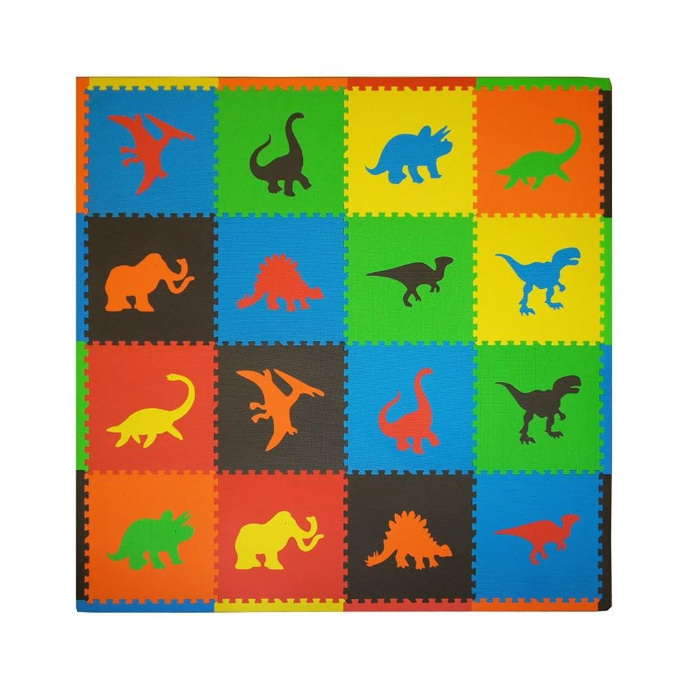 Tadpoles 16 Piece Foam Play Mat Set, Dinosaurs 1