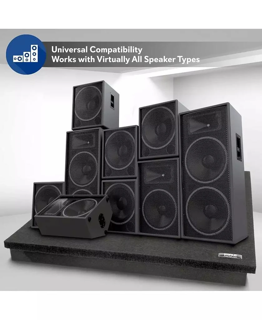 Pyle Stage
Studio PA Speaker Platform Base, Sound Isolation Absorbing, 22.5” x 17.8” for Speakers up to 110 lbs 3