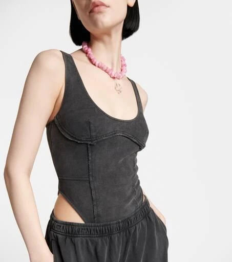 Acne Studios Cotton jersey bodysuit 4