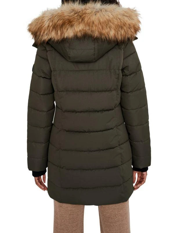 NOIZE Hannah Faux Fur-Trim Parka 2