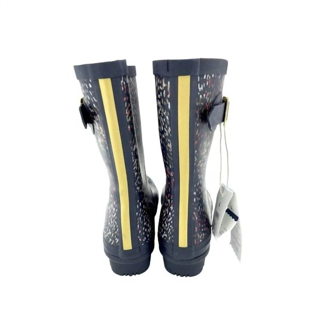 Joules Joules - Women's Molly Mid Calf Speckle Rubber Rain Boots 6