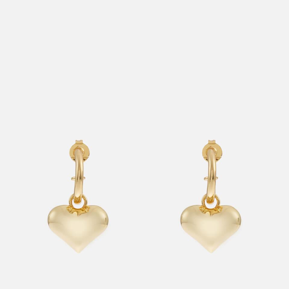 Crystal Haze Crystal Haze Golden Hearts Gold-Plated Earrings