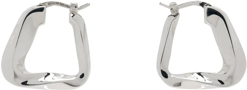 Bottega Veneta Silver Only Earrings 1