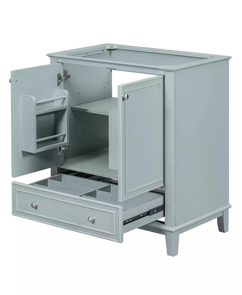 CASAINC 30" Bathroom Vanity, Cabinet Base Only, Multi-Functional Cabinet with Doors and Drawer, Solid Frame and MDF Board