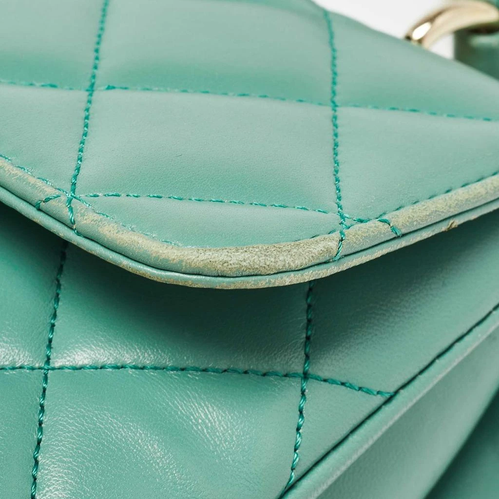 Chanel Chanel Aqua Green Quilted Leather Small Trendy CC Flap Bag 5