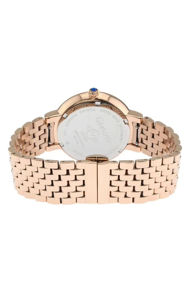 GV2 Women's Genoa Diamond Dial Bracelet Watch, 37mm 2