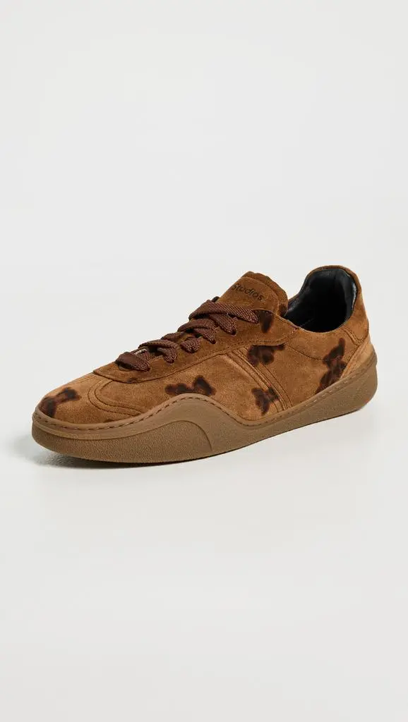 Acne Studios Bars Bear Print Winter Sneakers