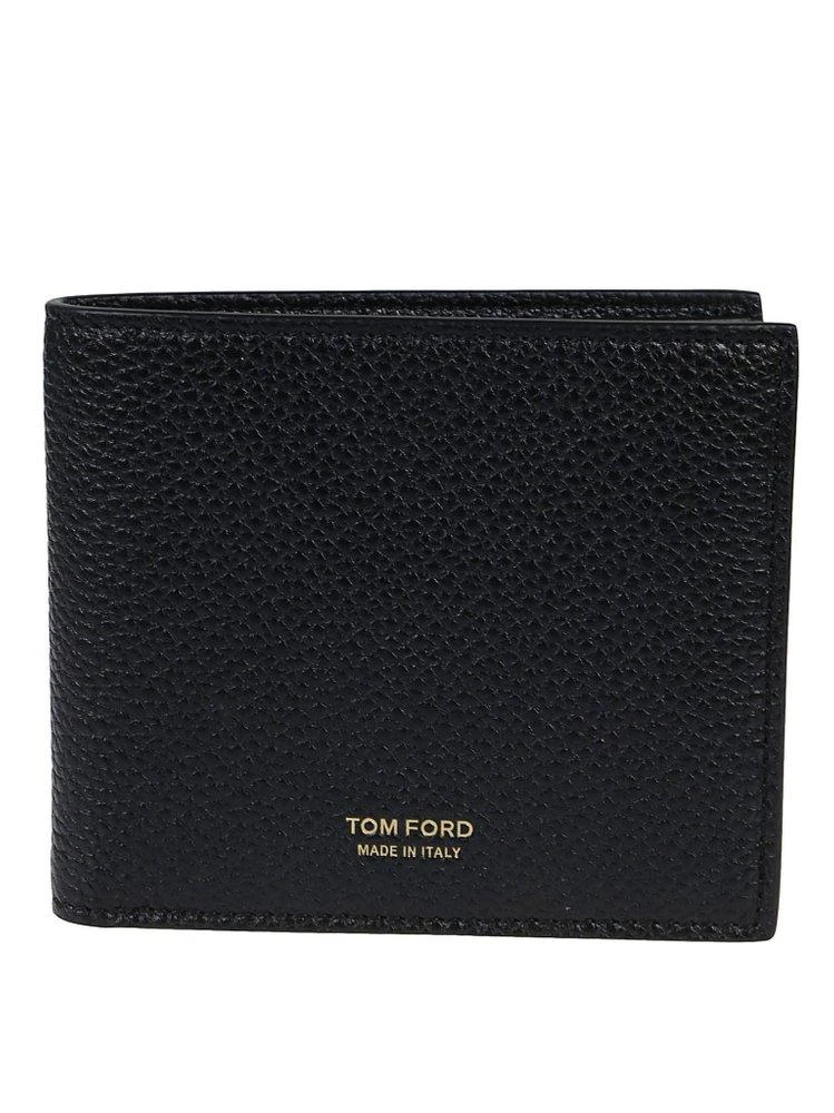 Tom Ford Tom Ford Logo Bifold Leather Wallet