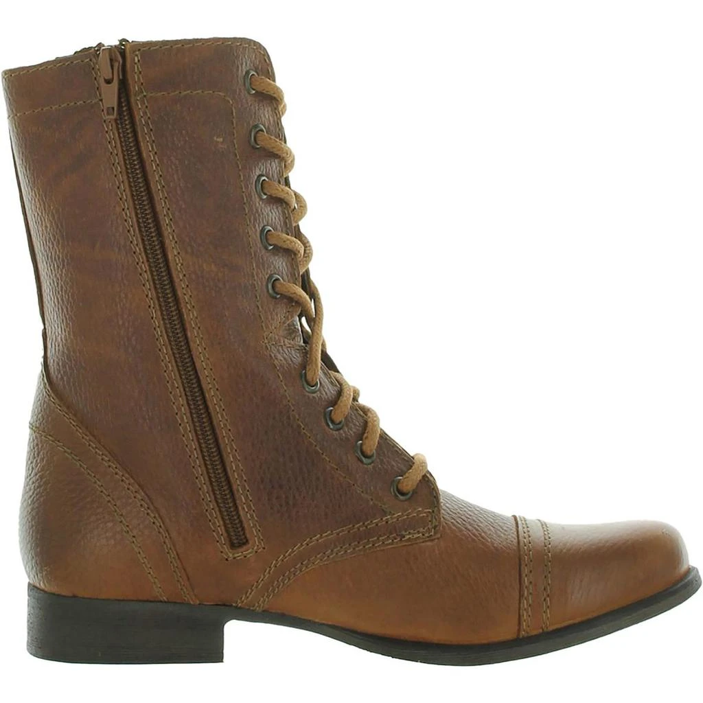 Steve Madden Troopa Womens Leather Lace Up Combat Boots 2