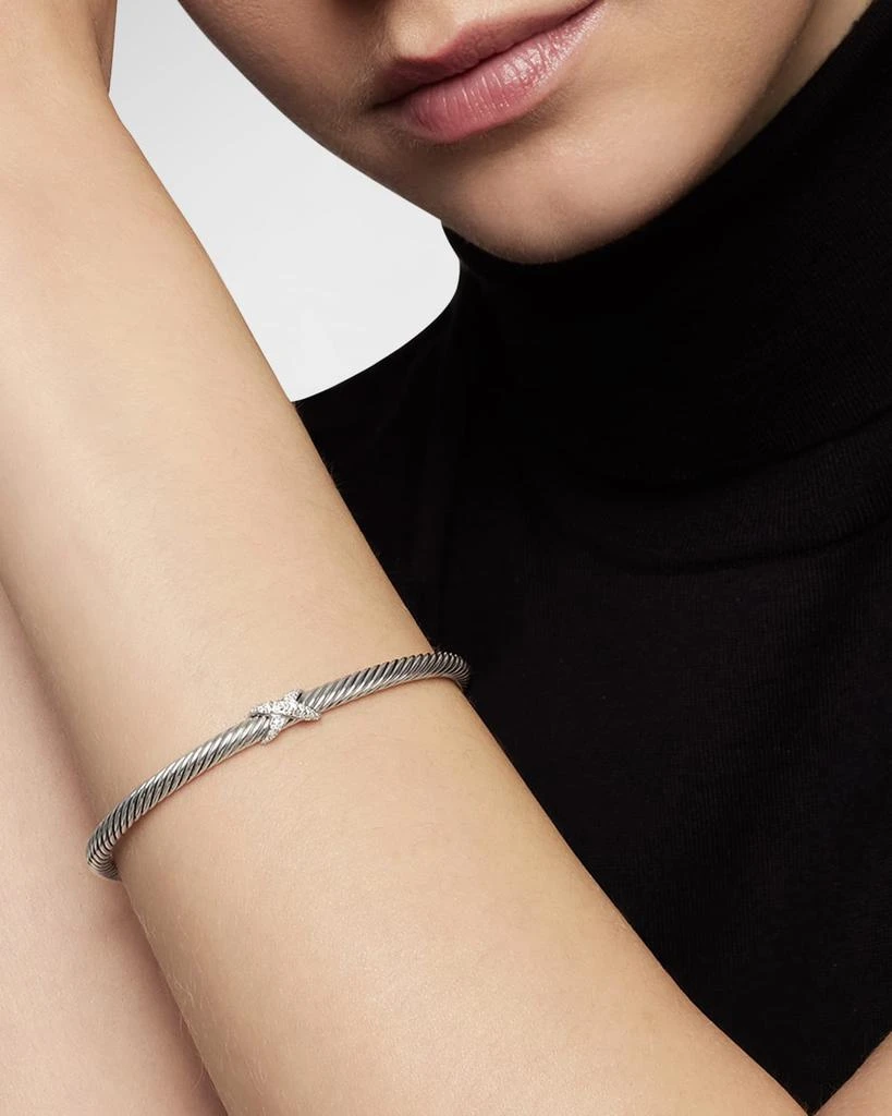 David Yurman X Bracelet with Diamonds 7