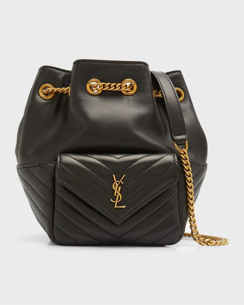 Yves Saint Laurent Joe Mini YSL Bucket Bag in Smooth Leather 1