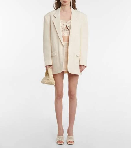 Magda Butrym Single-breasted cotton-blend blazer 2