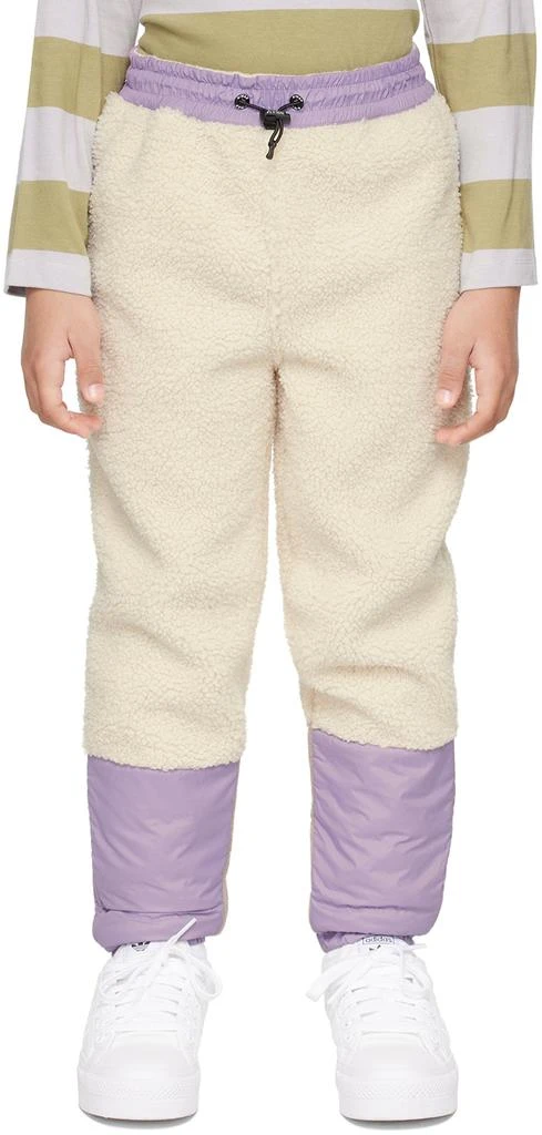 K-Way Kids Purple 
Off-White Paneled Lounge Pants