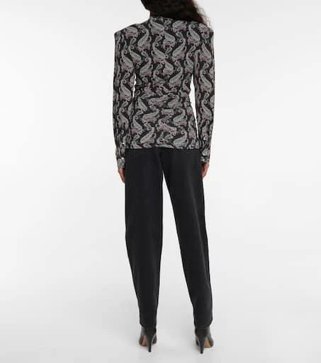 Isabel Marant Linazioa paisley ruched top 3