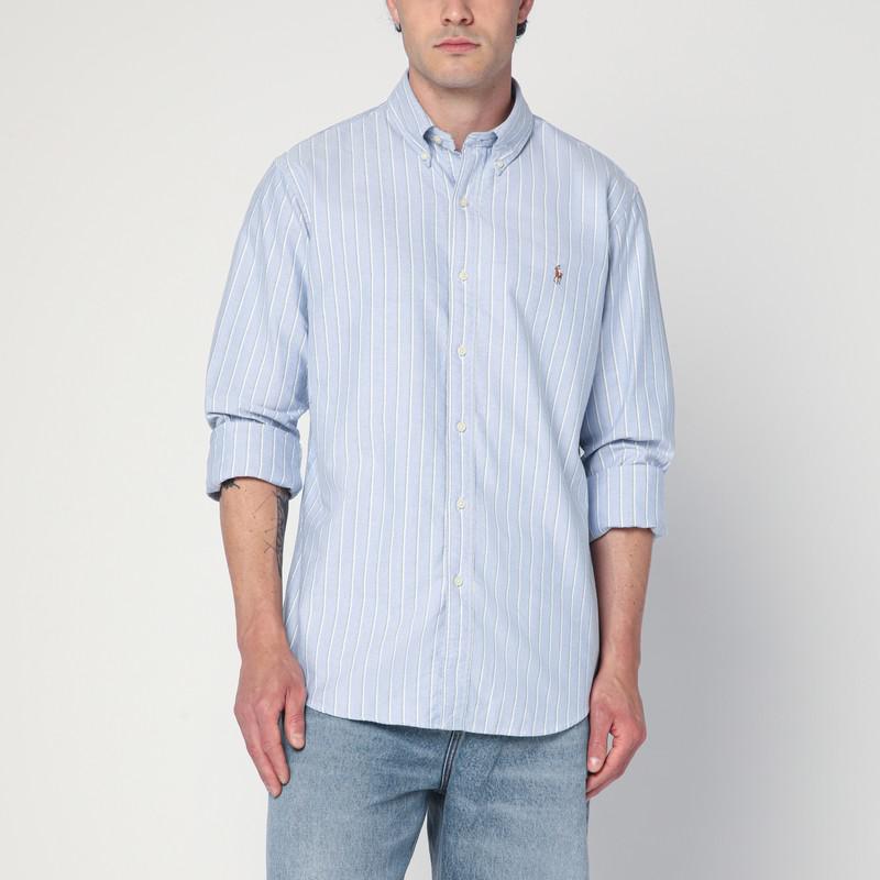 Ralph Lauren Light blue striped Oxford shirt Custom-Fit