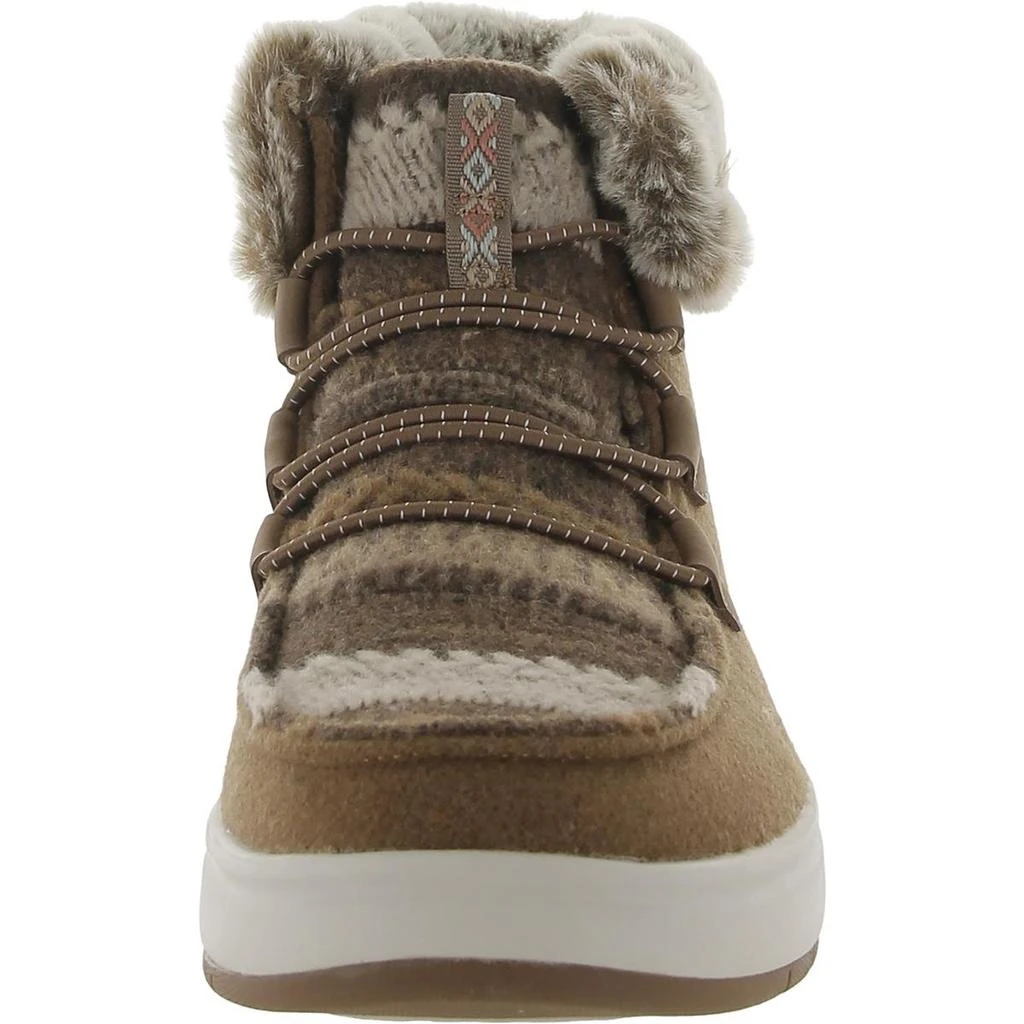 SKECHERS BOBS Skipper Wave Womens Faux Fux Lightweight Shooties 2