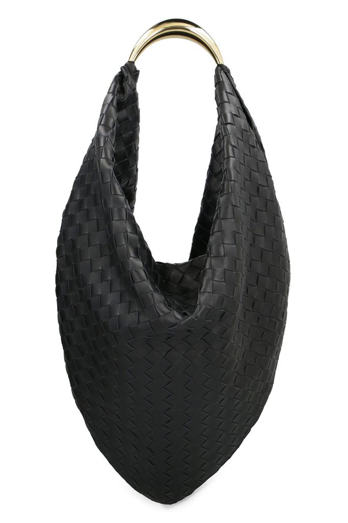 ★BOTTEGA VENETA★ Hula Hoop Shoulder Bag Black 794902V3IW11 Bottega Veneta - Hula Hoop Black Leather Shoulder Bag