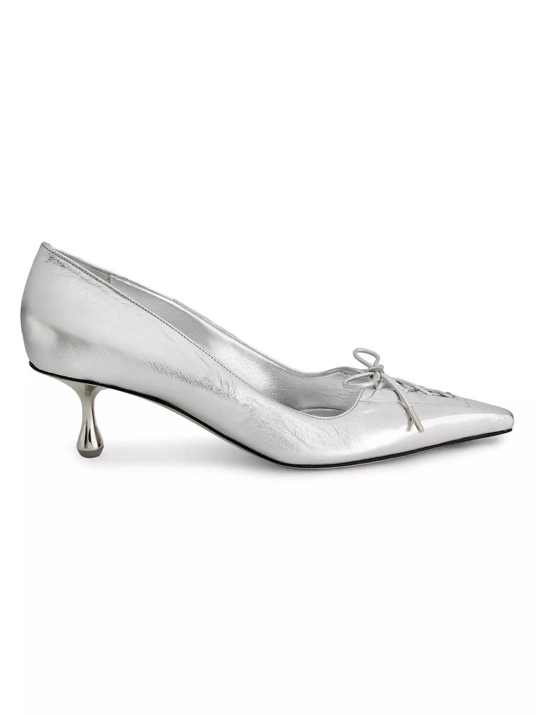 Jimmy Choo Scarlett 50MM Vintage Metallic Leather Pumps 1