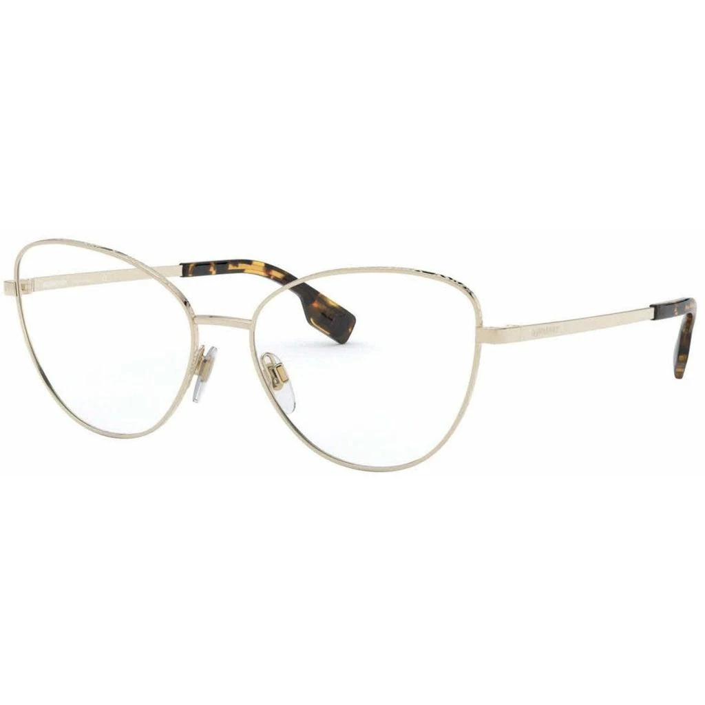 BURBERRY Burberry Women's Eyeglasses - Pale Gold Cat Eye Frame, 53 mm | BURBERRY 0BE1341 1109 1