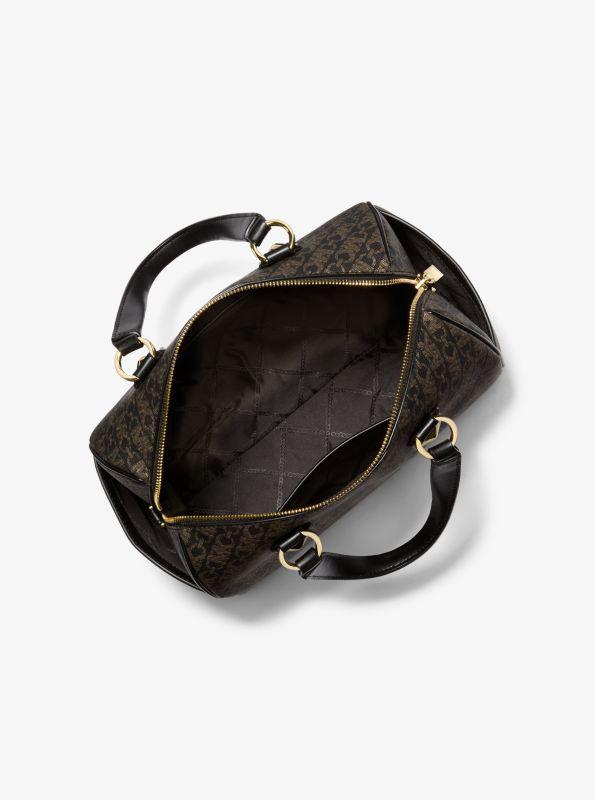 Michael Kors Grayson Medium Metallic Empire Monogram Satchel