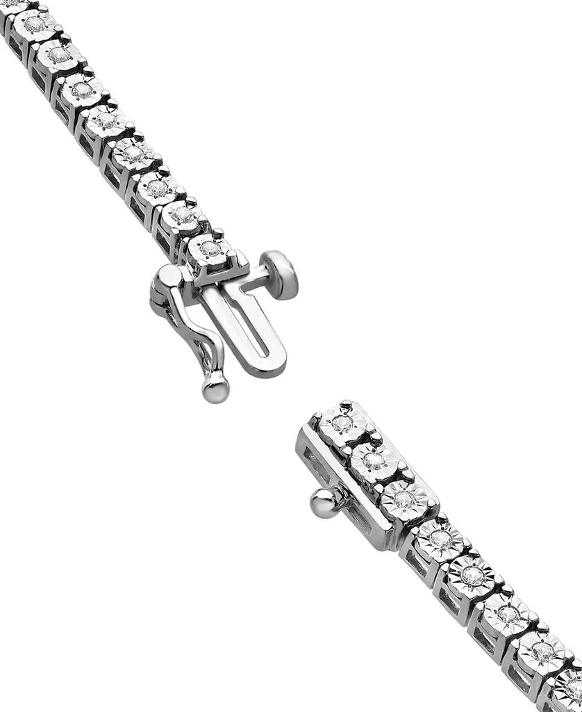 Macy's Men's Diamond 24" Tennis Necklace (2 ct. t.w.) in Sterling Silver 5