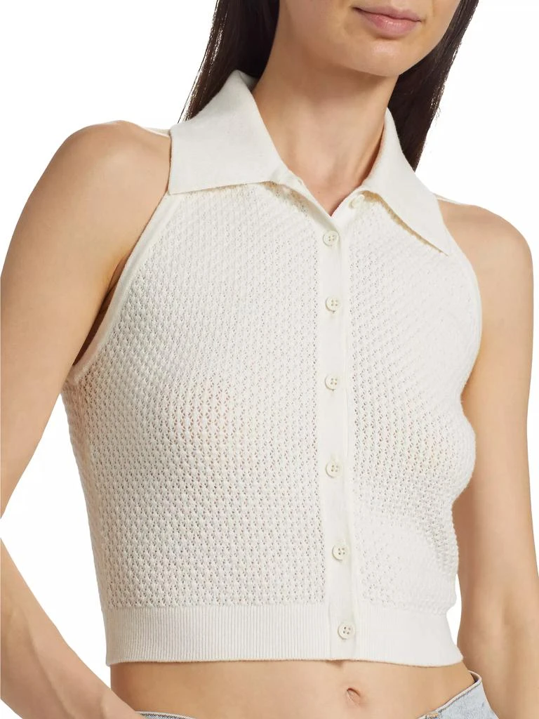 Alice + Olivia Miles Pointelle Knit Tank 6