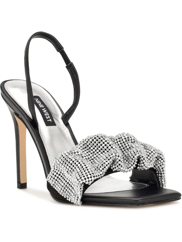 Nine West Taray 2 Womens Faux Leather Metallic Heels 1