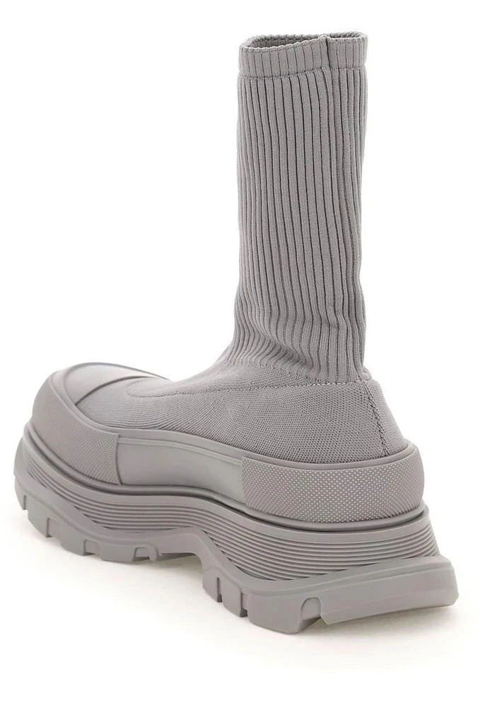 Alexander McQueen Logo Sock Boots McQueen Logo Rib-Knit Sock Boots on SALE | Saks OFF 5TH main image 3