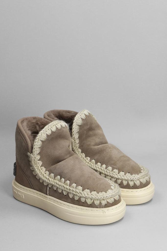 Mou Mou Eskimo Sneaker Bold Low Heels Ankle Boots