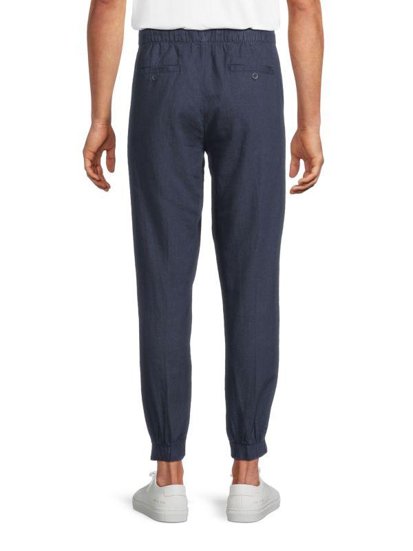 Saks Fifth Avenue Drawstring Linen-Blend Joggers