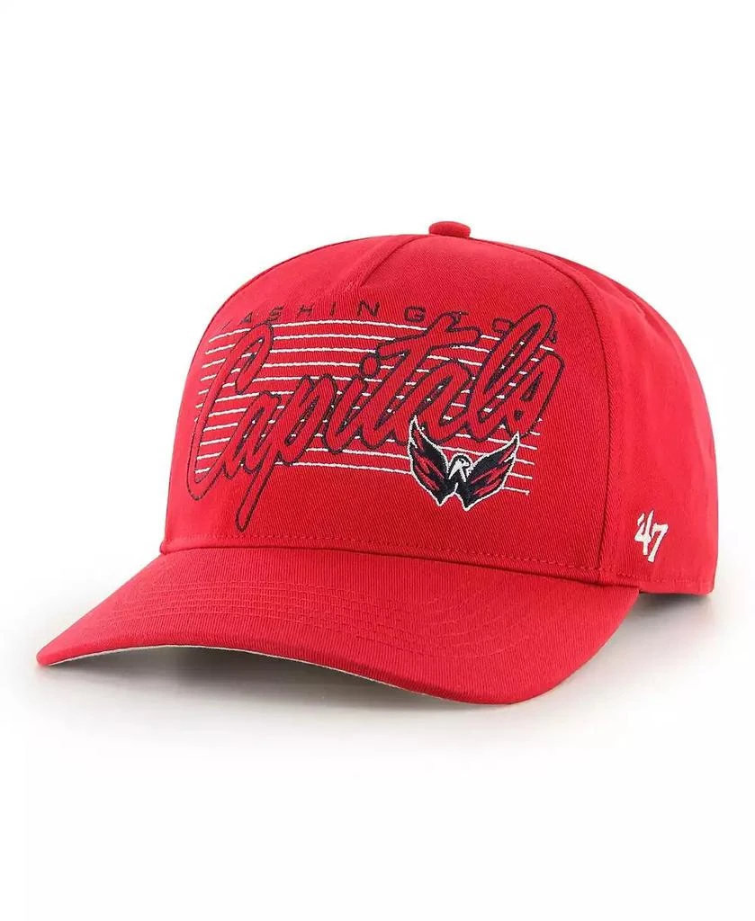 47 Brand Men's Red Washington Capitals Marquee Hitch Snapback Hat 1