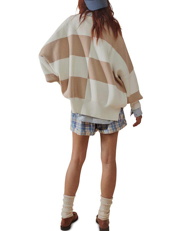 Free People Checker Easy Street Sweater
