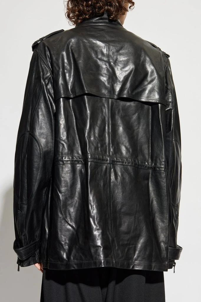 Balmain Balmain Oversized Leather Jacket 3