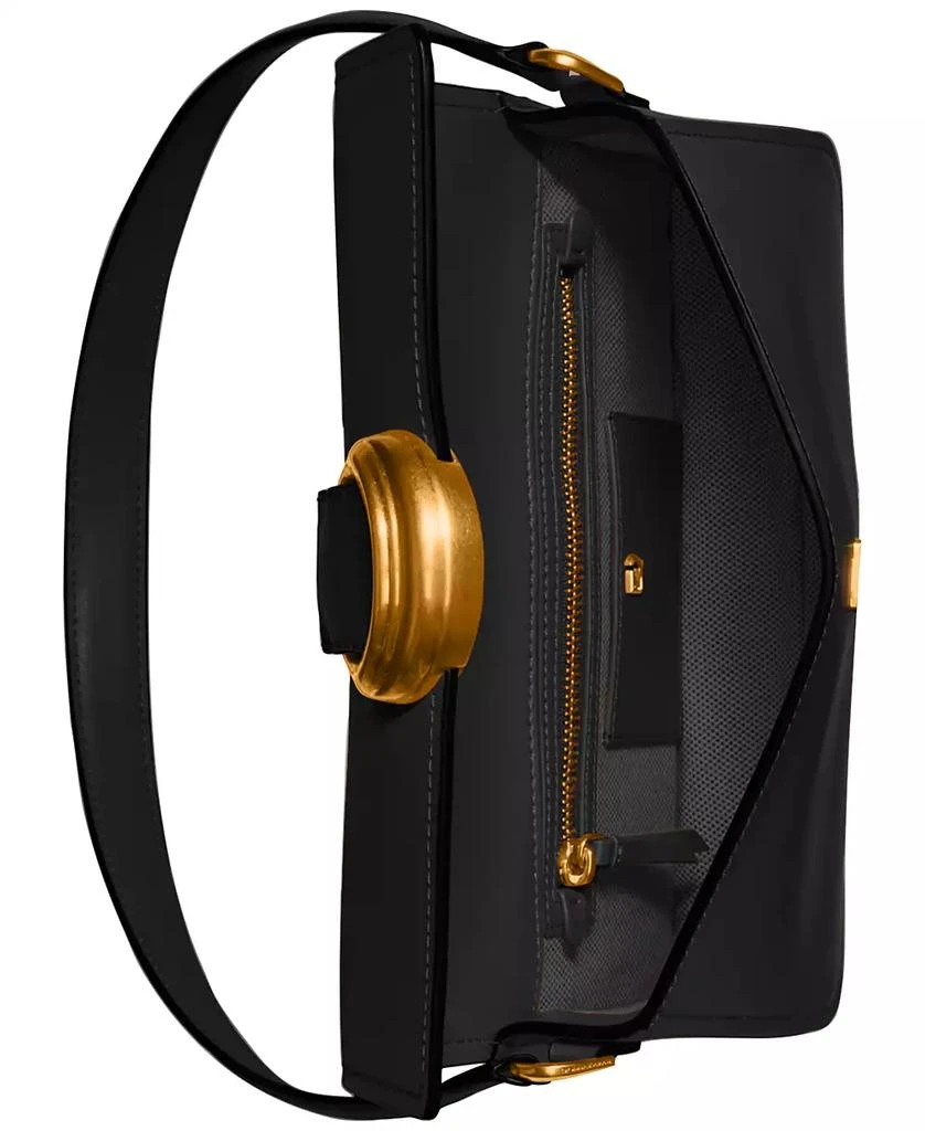 Donna Karan Valley Stream Leather Buckle Shoulder with Removable Strap 4